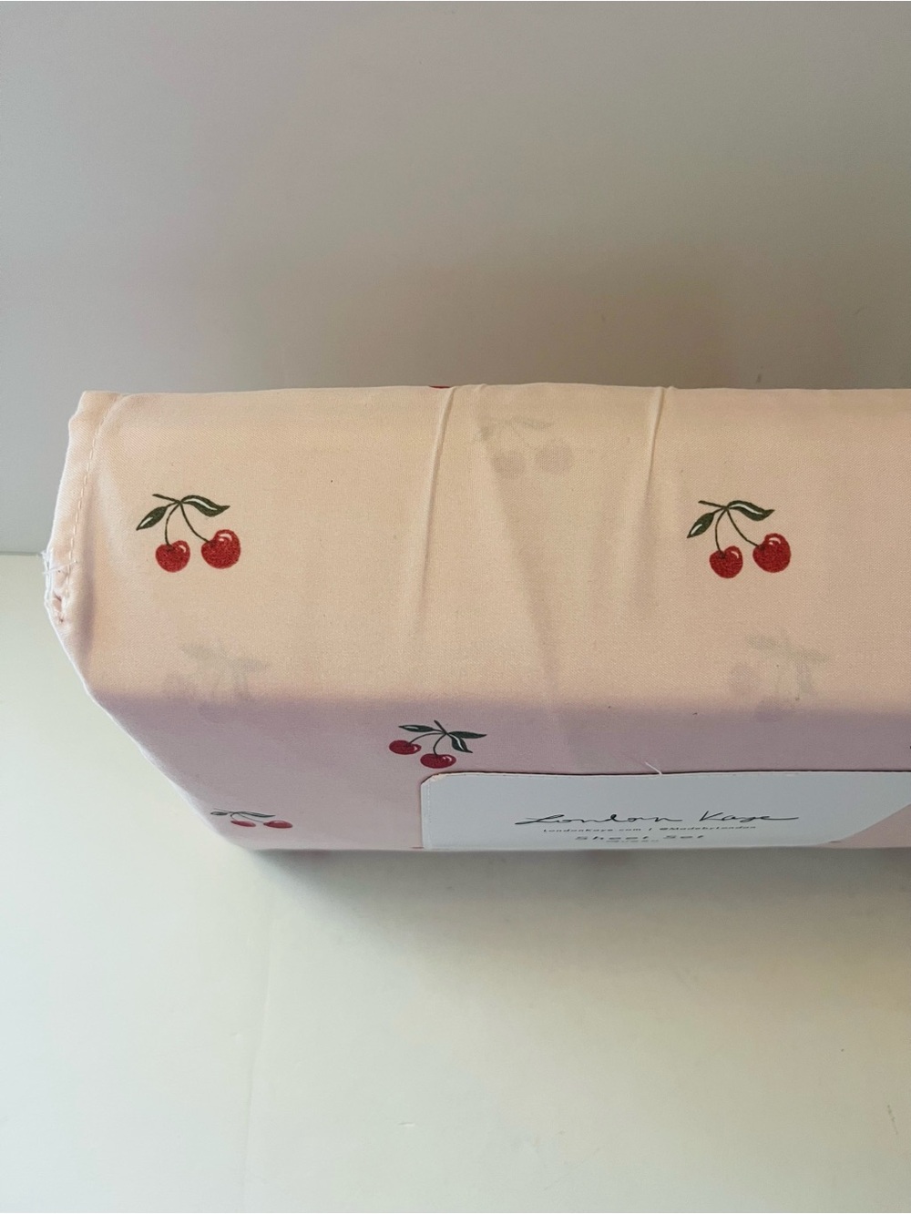 Stay Spooky & London Kaye Lot of 2 Queen Sheet Sets Embroidered Ghosts Cherries - Picture 13 of 16